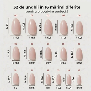 kit unghii press on cu gel roșii Instant Nails