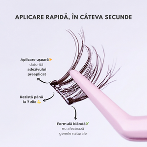 gene smocuri instant lashes gene false autoadezive maro 3d volume efect fir cu fir
