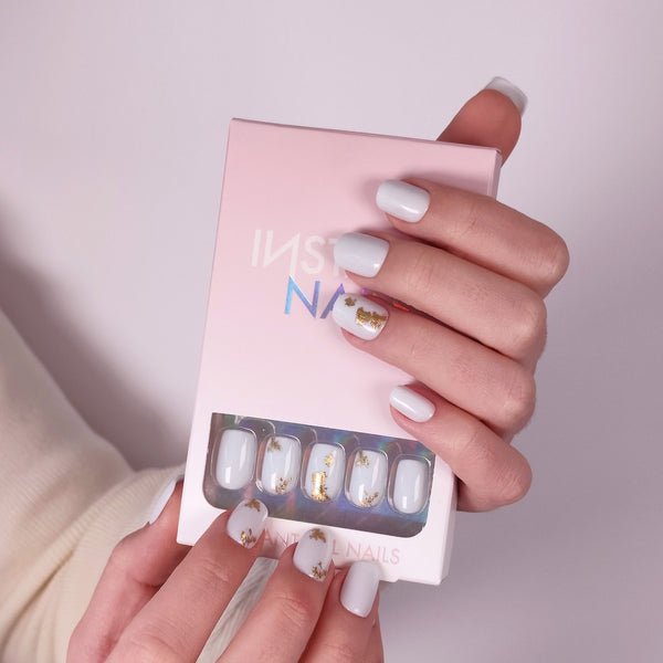 Unghii press-on soft gel Instant Nails Unghii false Unghii simple elegante Unghii autoadezive 