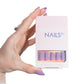 kit unghii gel ieftin - unghii instant nails mov scurte