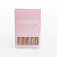 Tipsuri unghii false Instant Nails nude cu auriu
